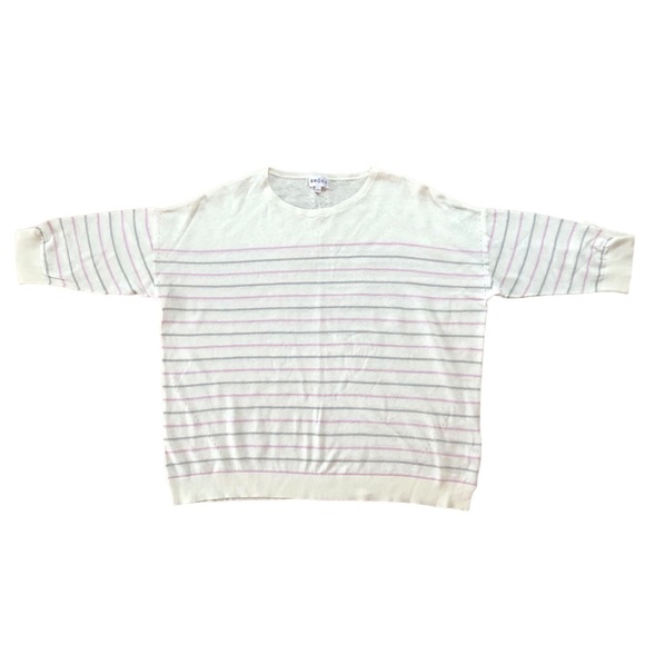 Brora Lightweight Cream Knit Linen/Cotton Top US 8-10 / UK 12-14 - Picture 2 of 10